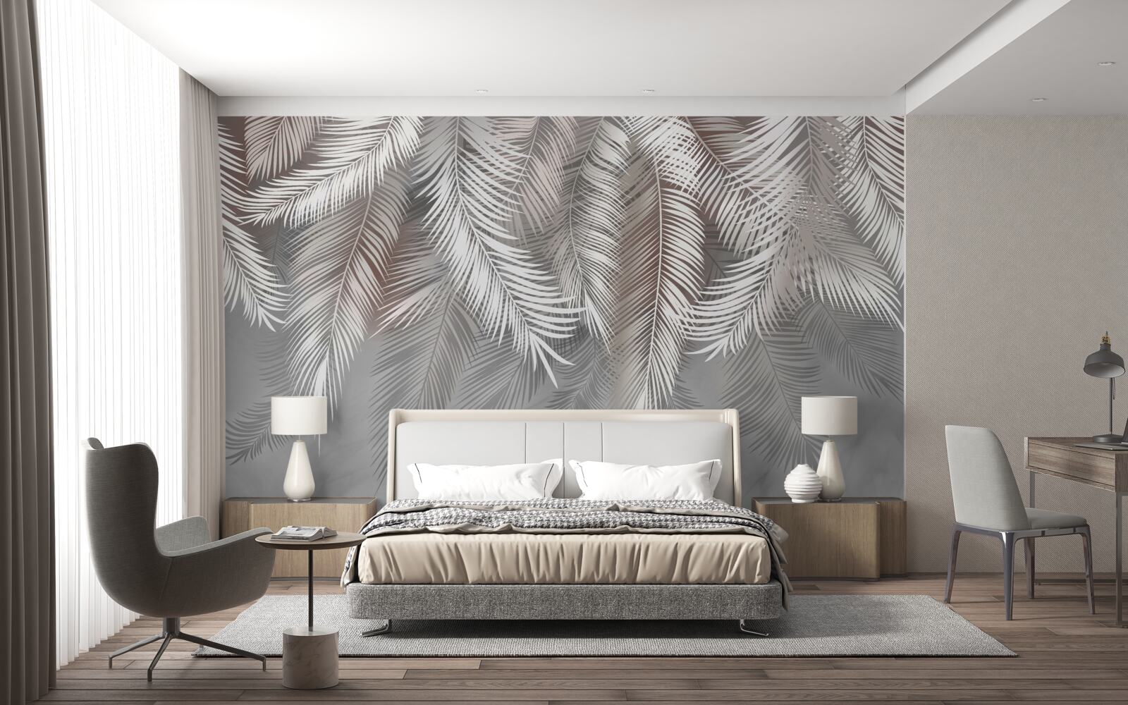 Papier peint le bar à l'arrière-plan est gris