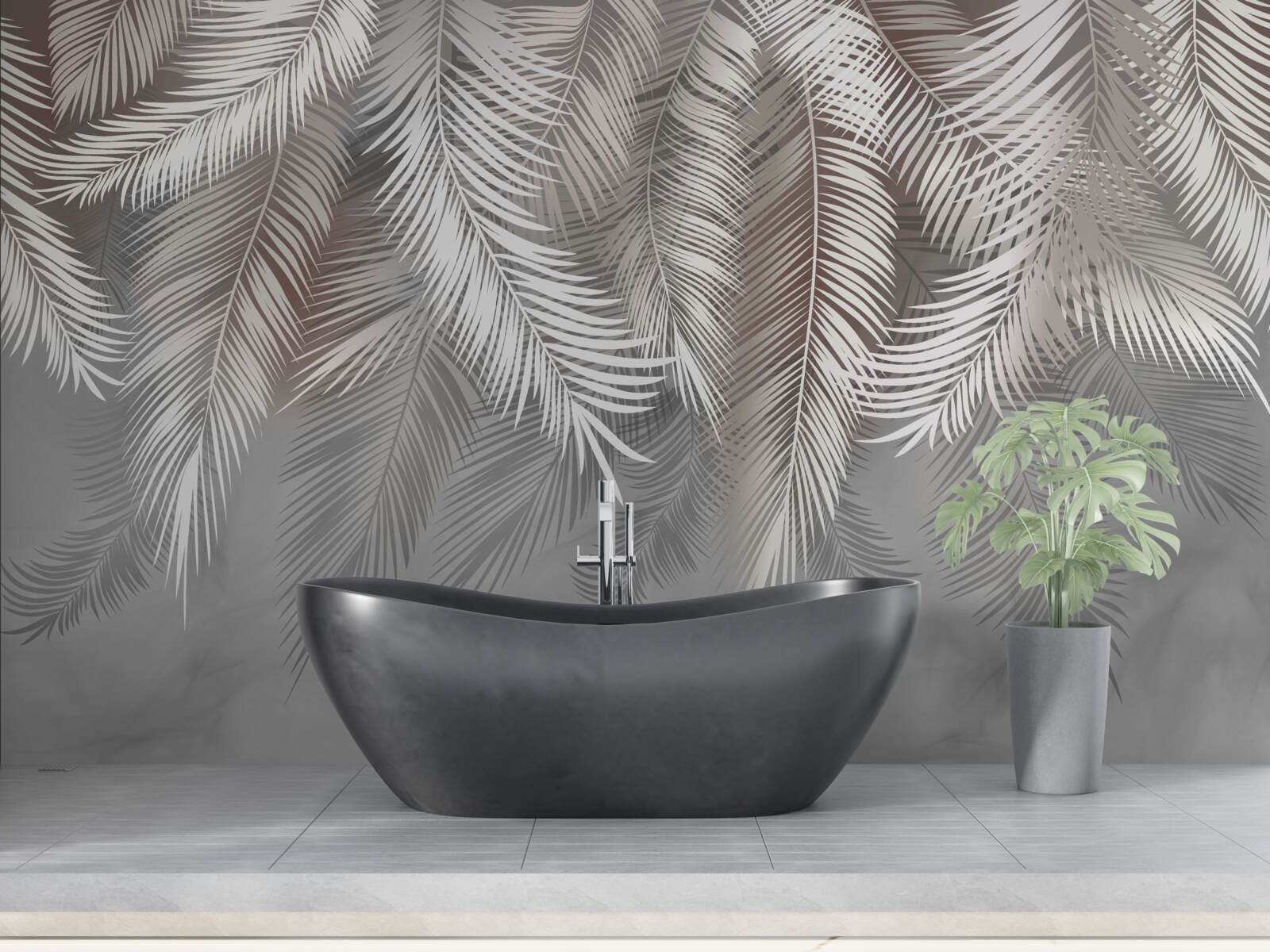 Papier peint le bar à l'arrière-plan est gris