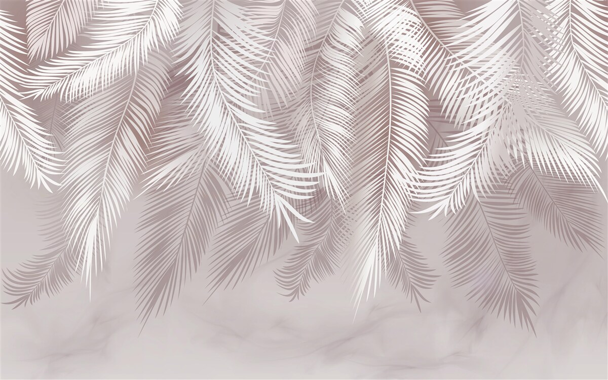 Papier peint de magnifiques feuilles de palmier