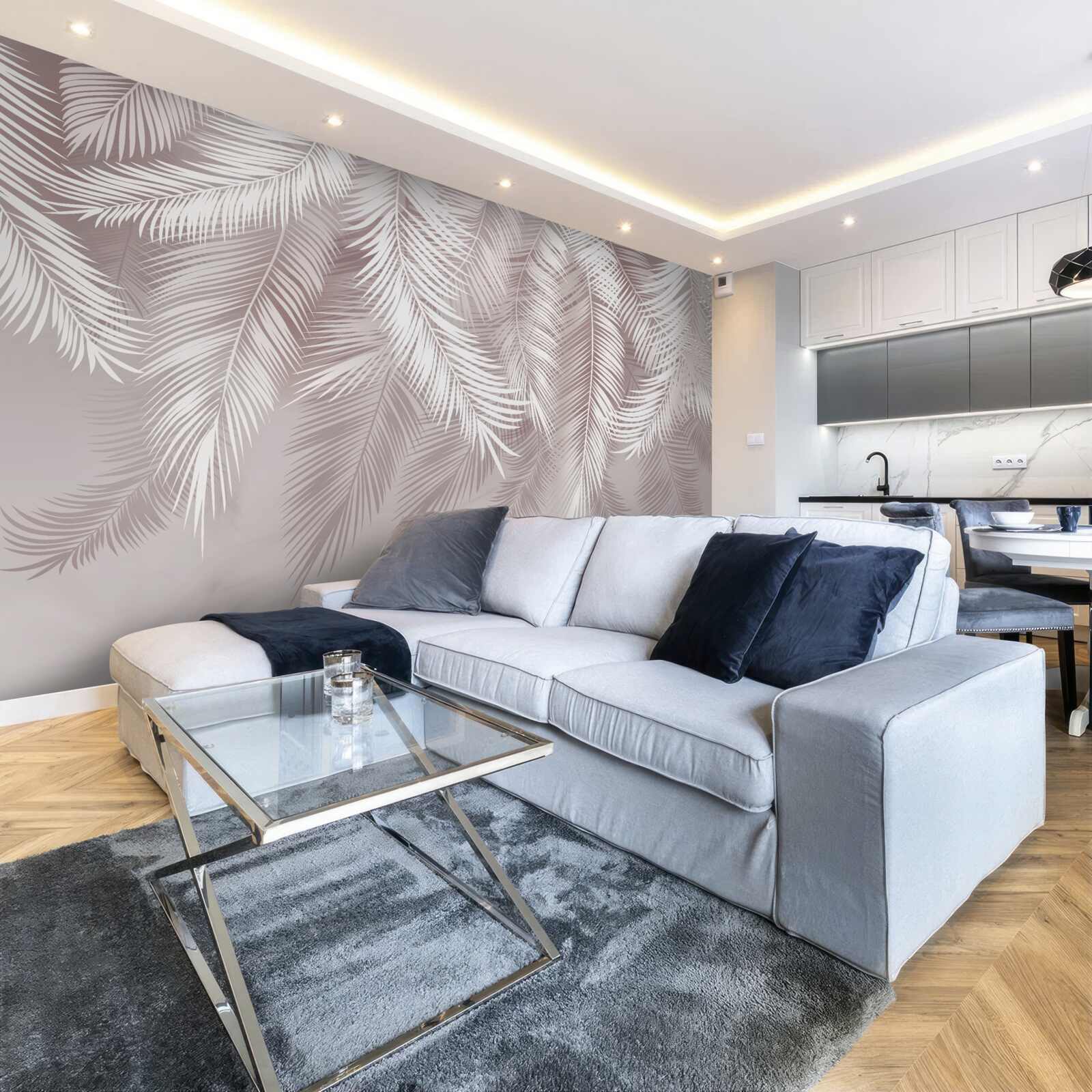 Papier peint de magnifiques feuilles de palmier