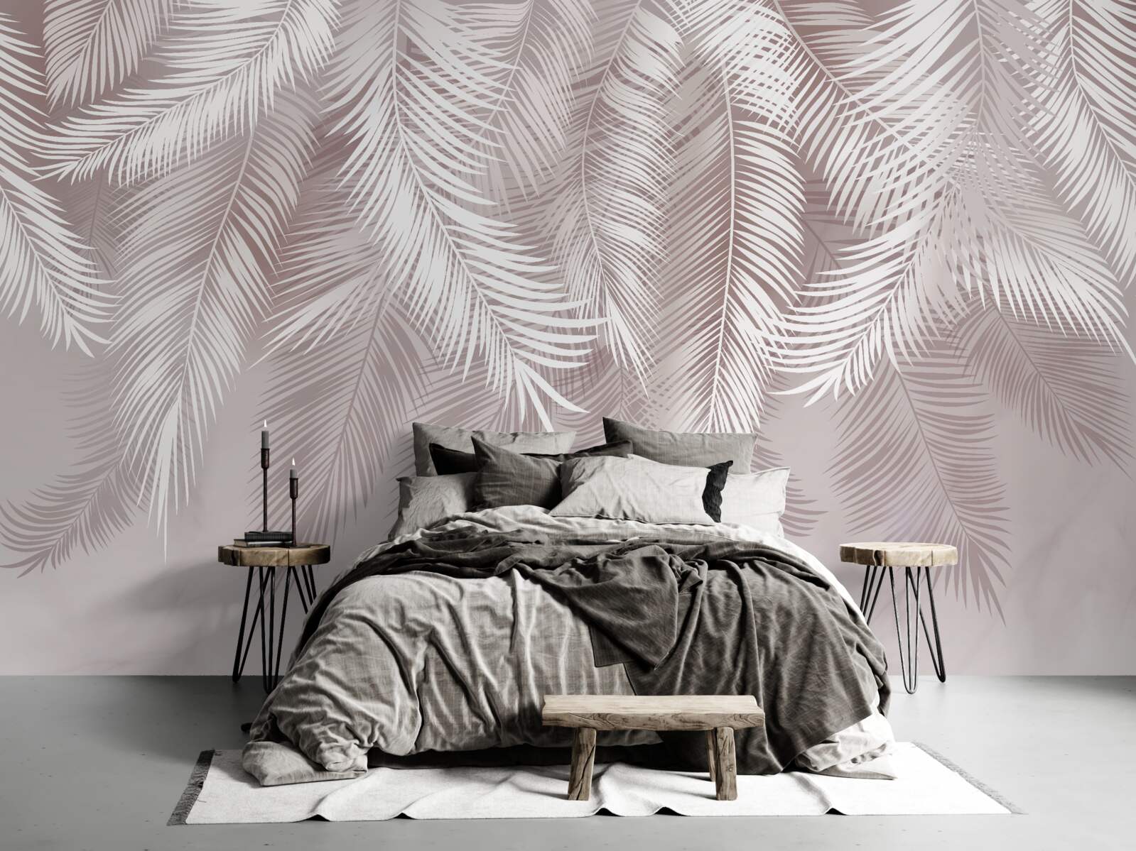 Papier peint de magnifiques feuilles de palmier