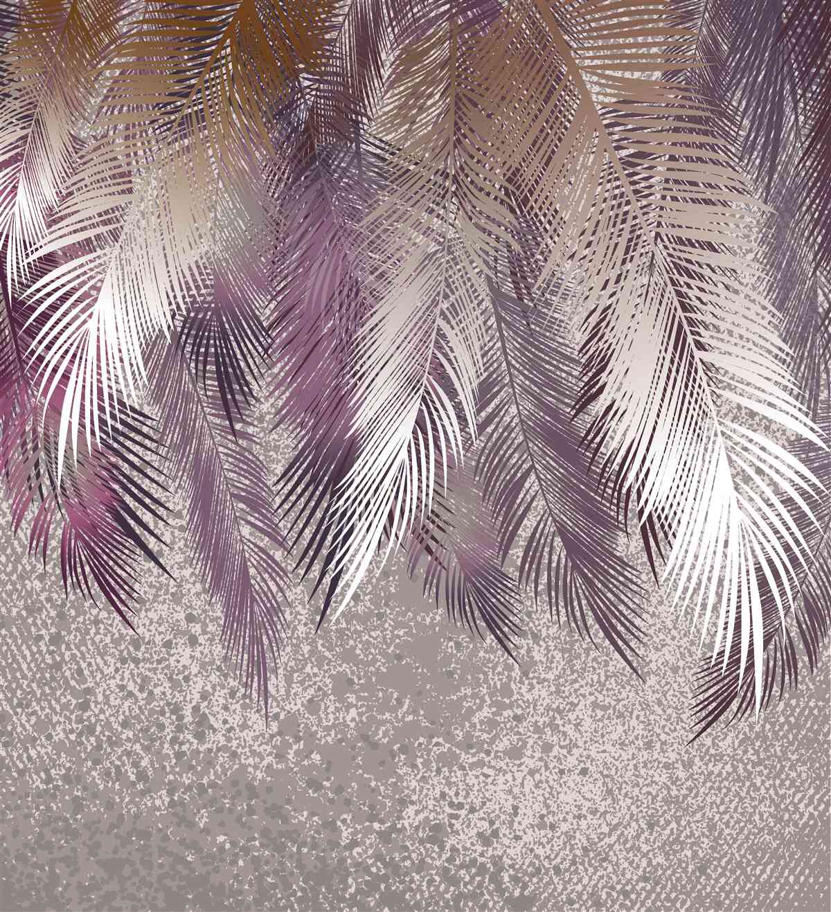 Papier peint de lourdes plumes pendent