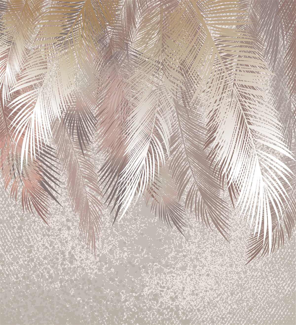 Papier peint des panaches luxuriants en quête d'humidité