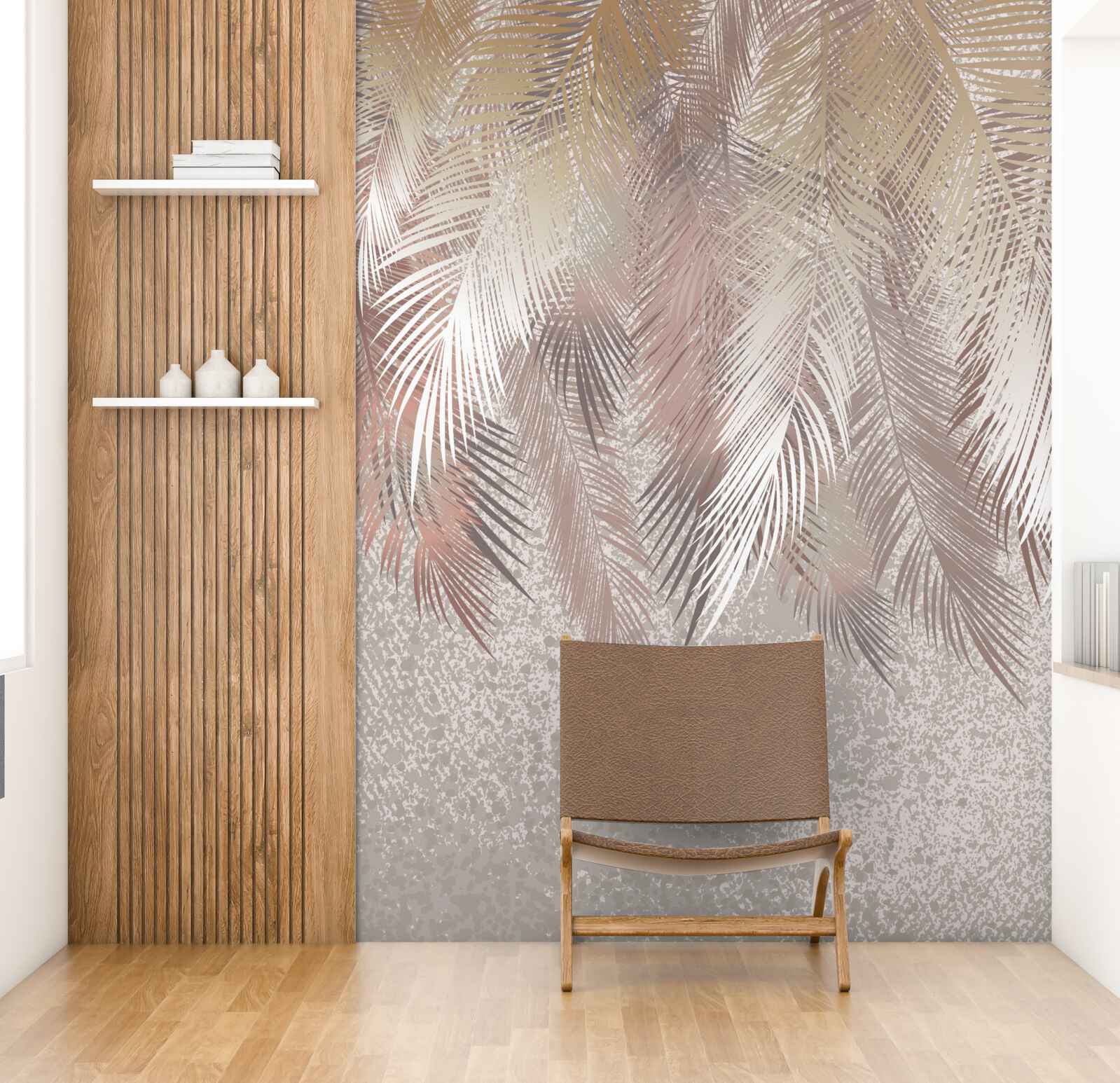 Papier peint des panaches luxuriants en quête d'humidité