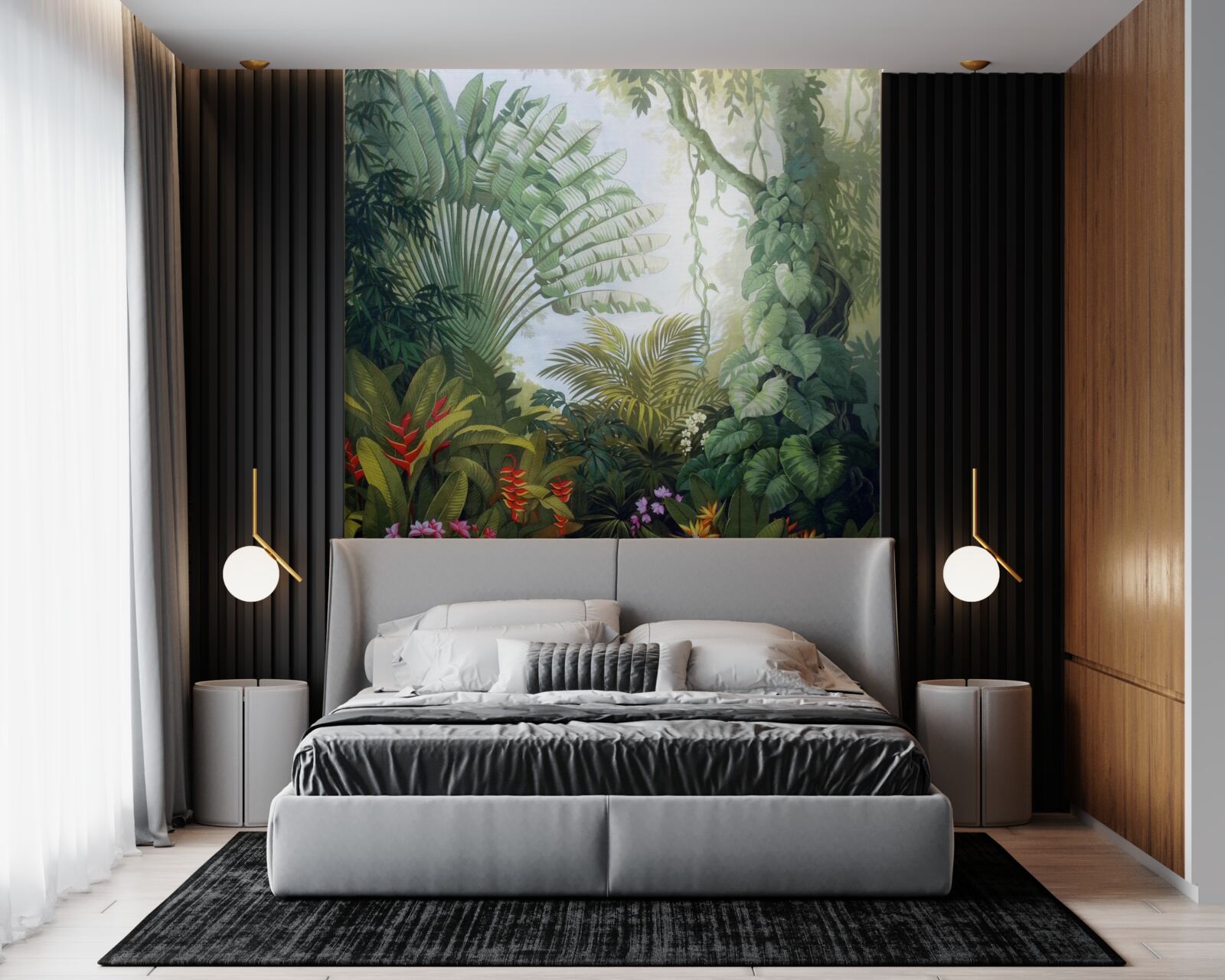 Papier peint des forêts tropicales fascinantes et mystérieuses