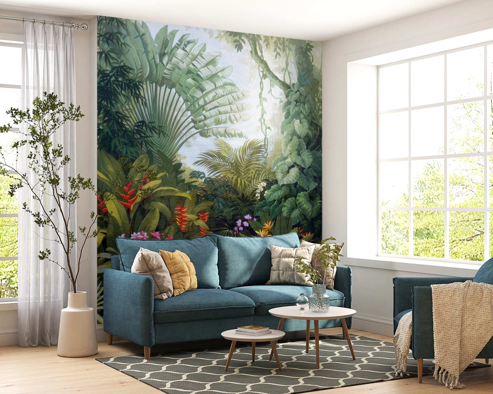 Papier peint des forêts tropicales fascinantes et mystérieuses