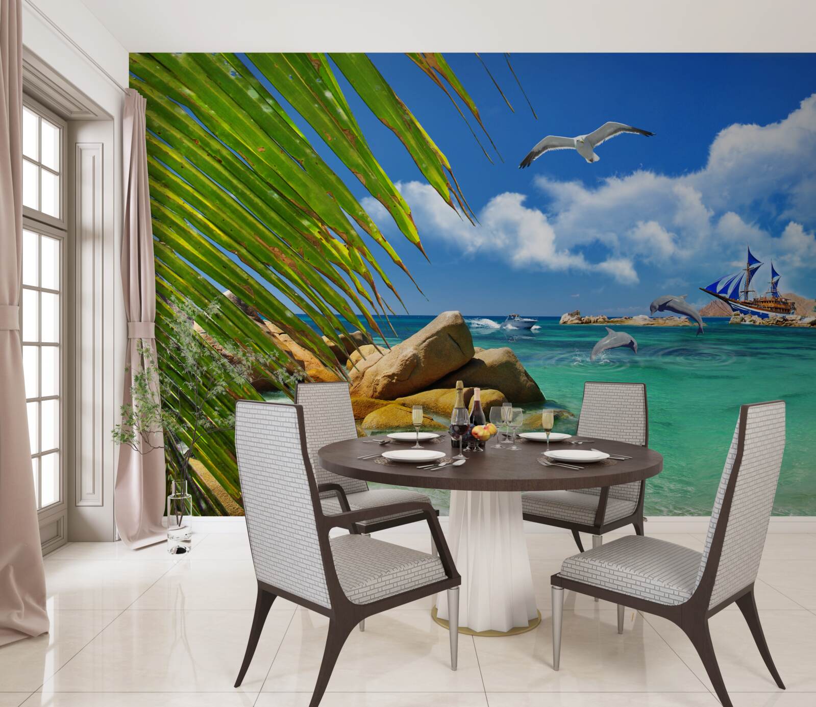 Papier peint zones océaniques et tropicales