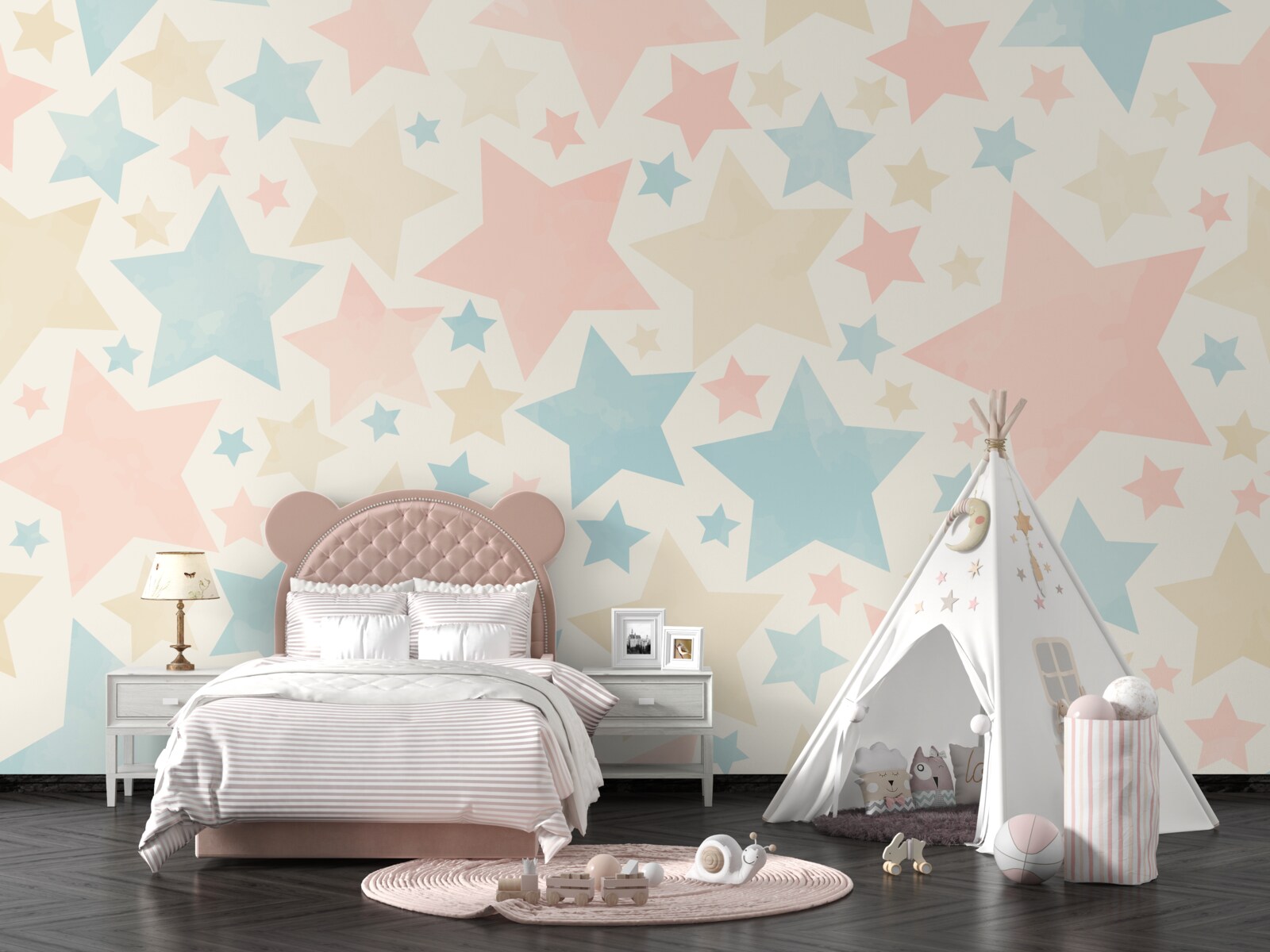 Papier peint des étoiles de toutes les couleurs