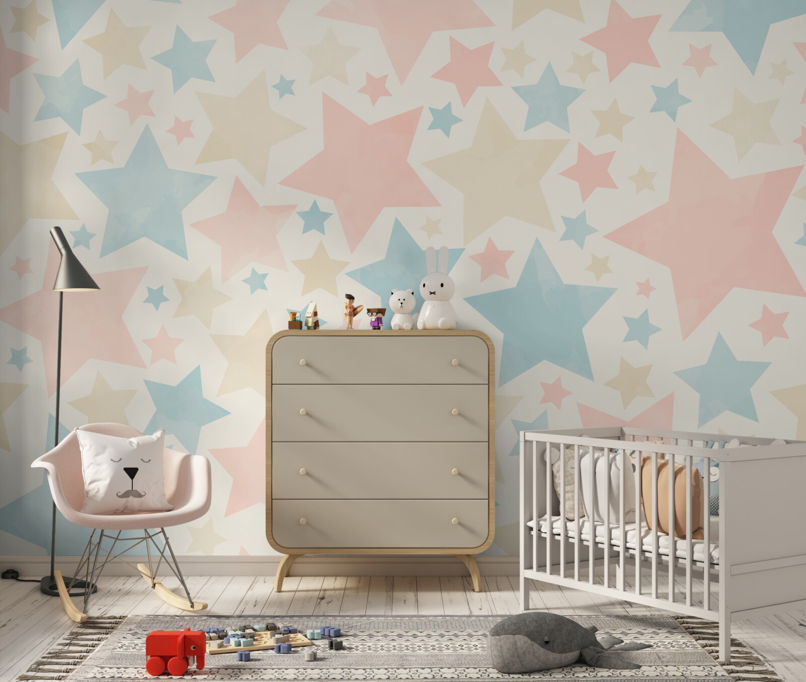 Papier peint des étoiles de toutes les couleurs