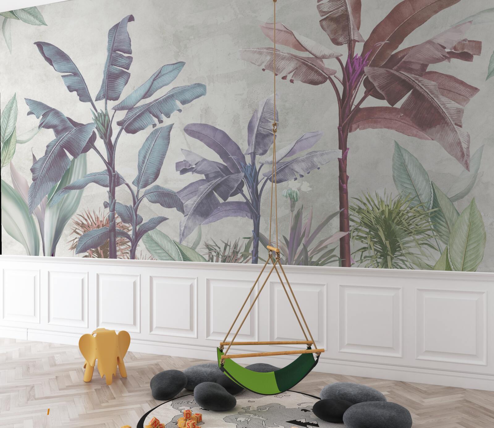 Papier peint des palmiers de toutes les couleurs