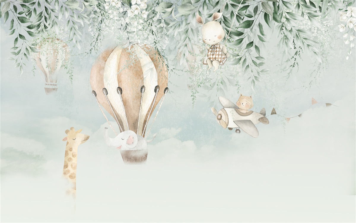 Papier peint animaux volants