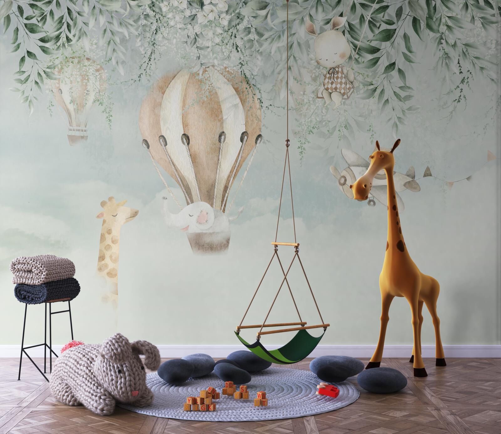 Papier peint animaux volants