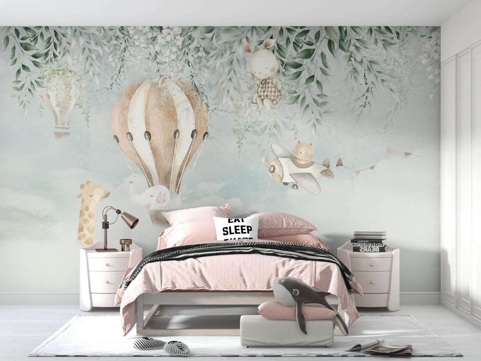 Papier peint animaux volants