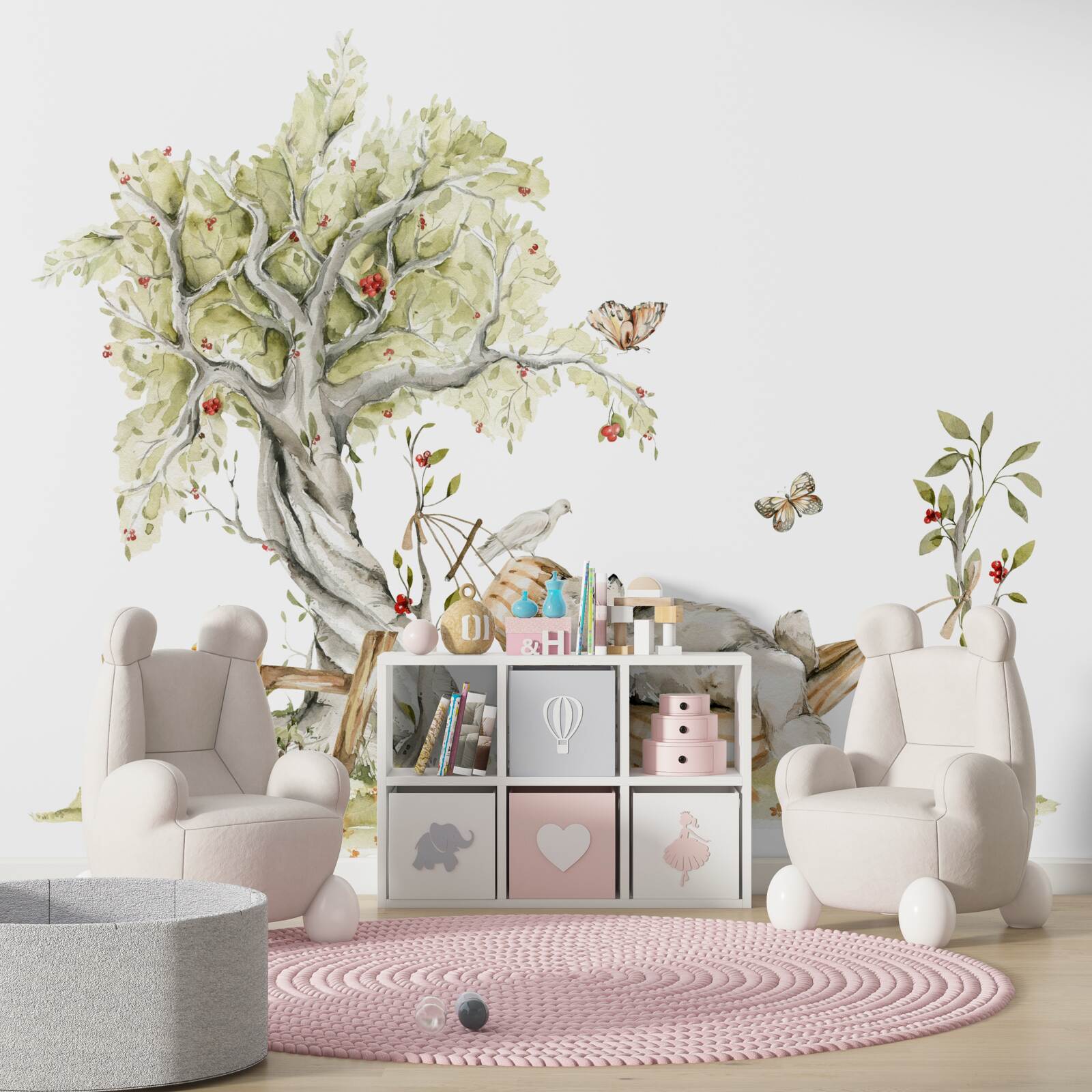 Papier peint un ours se détend sur un hamac