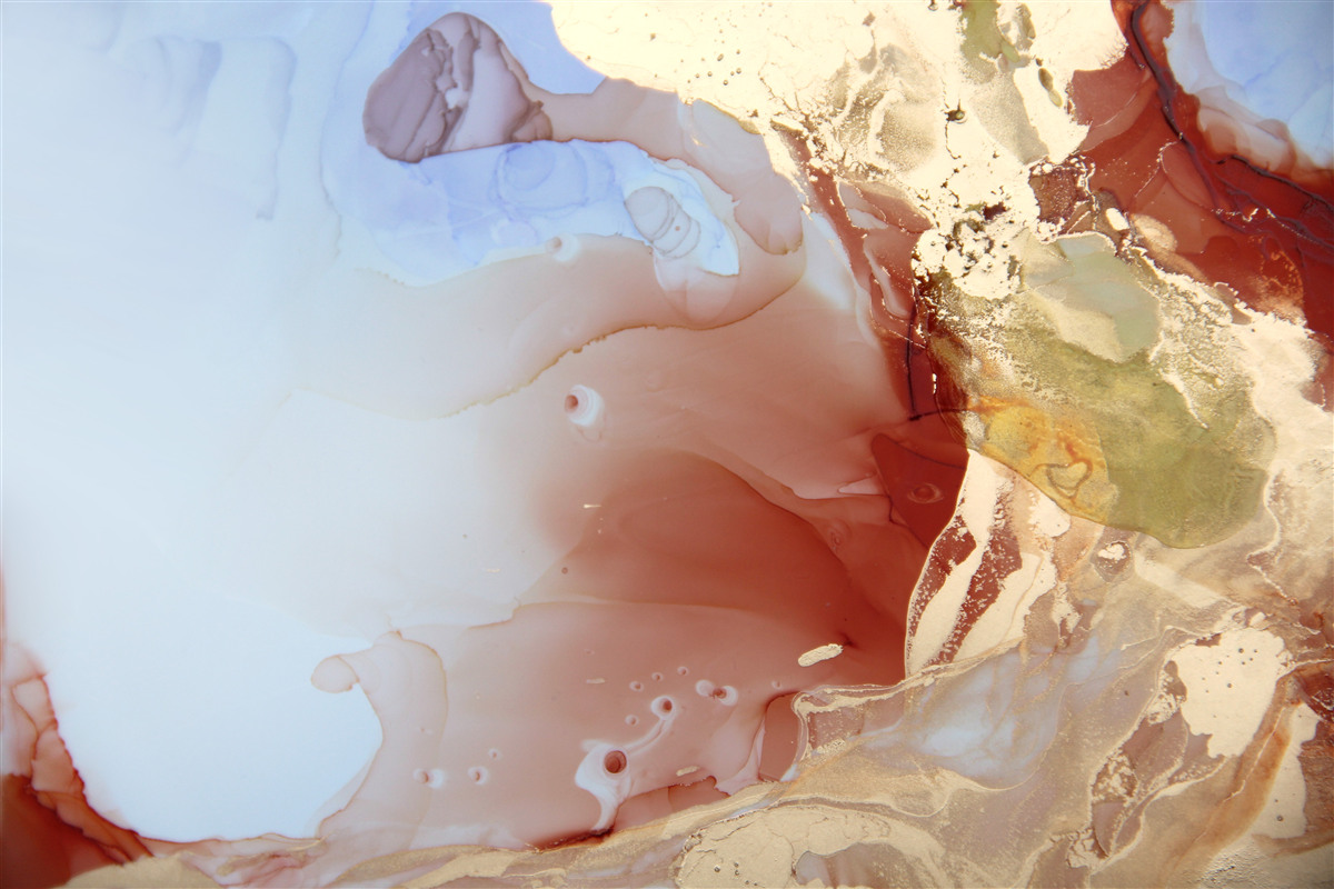 Papier peint gouttes de peinture multicolores