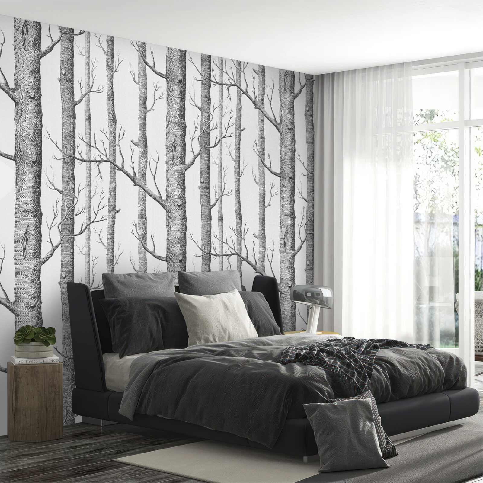 Papier peint arbres sans feuilles