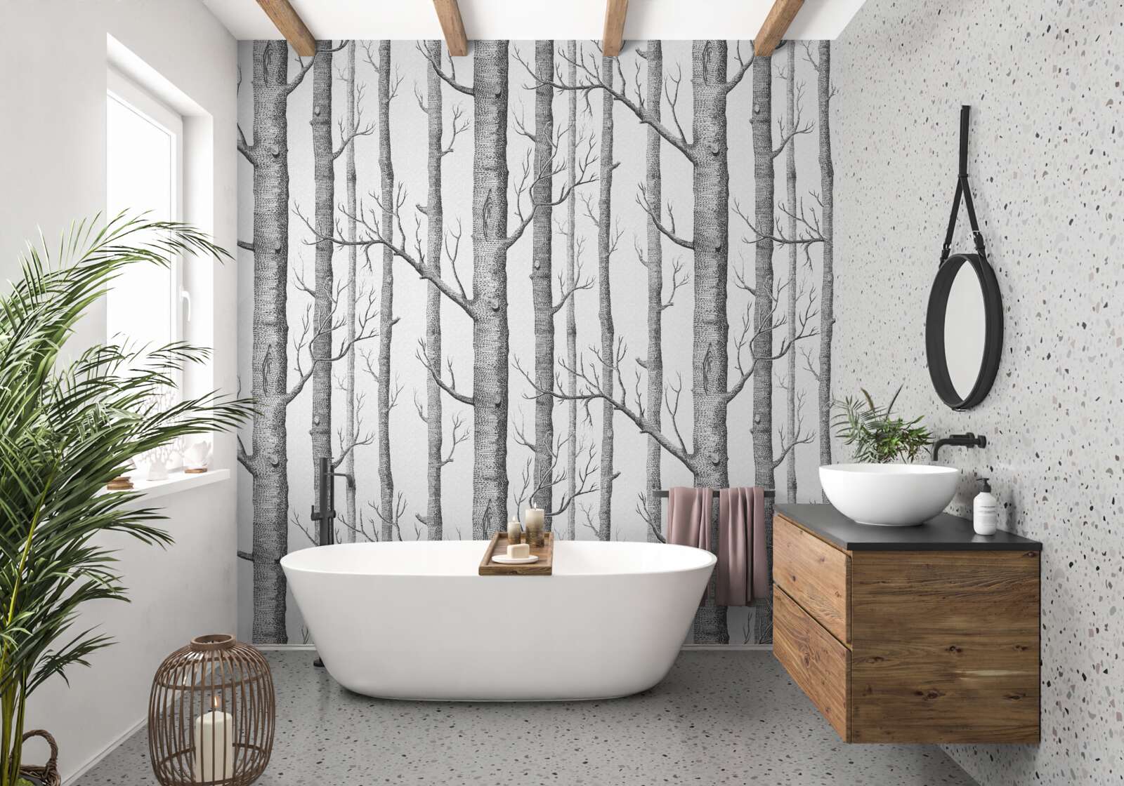 Papier peint arbres sans feuilles