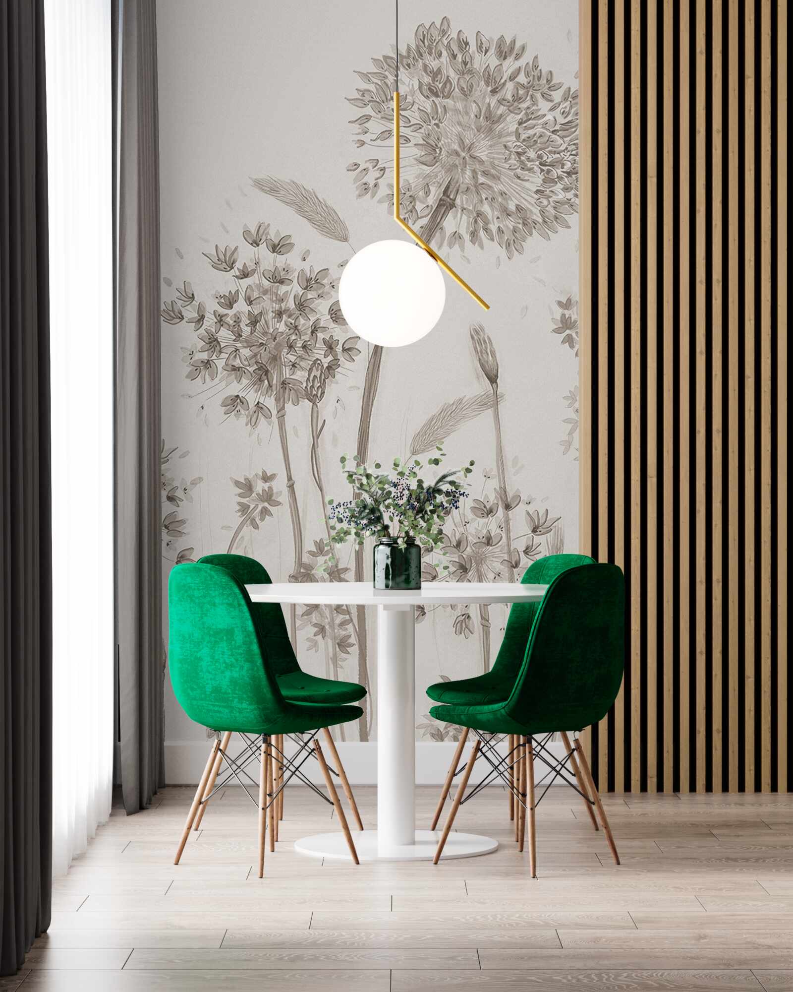 Papier peint une flore unique