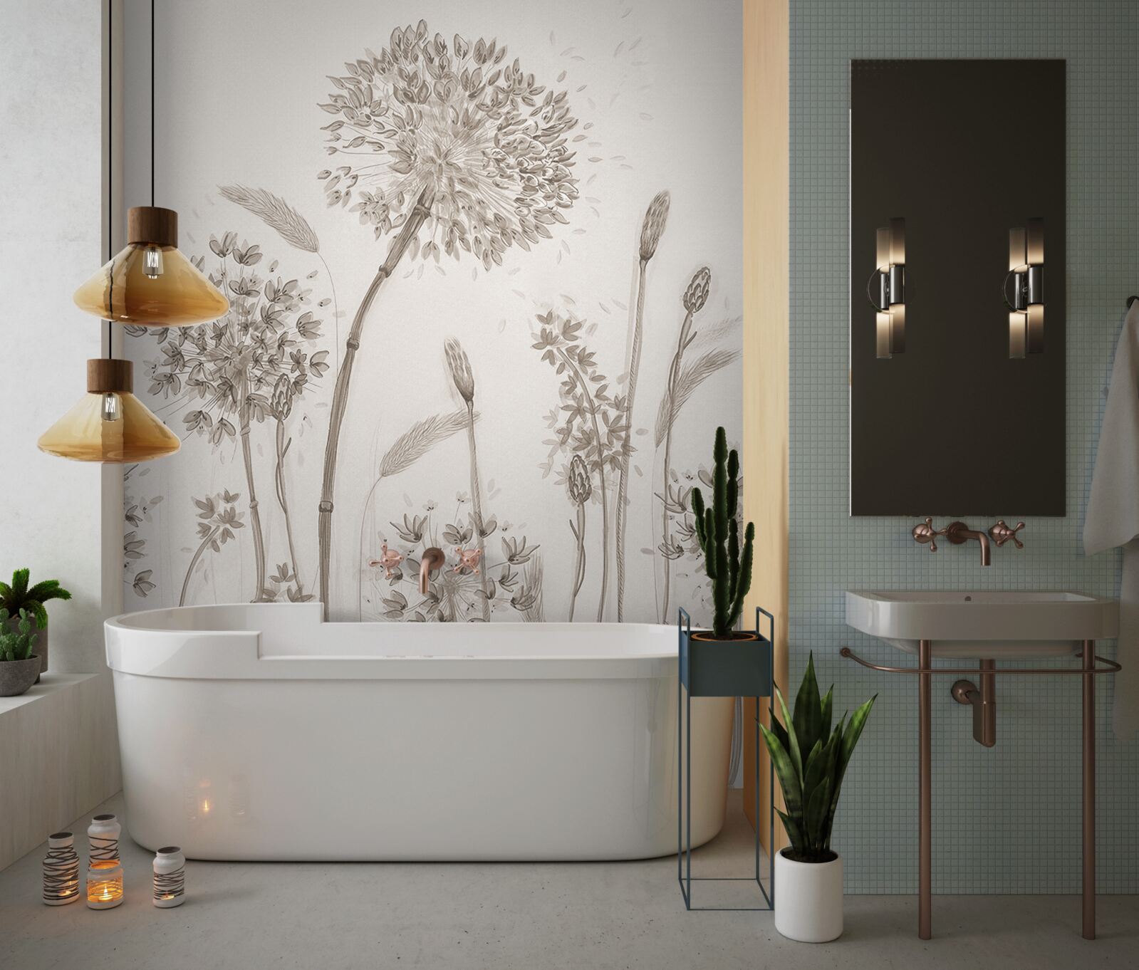 Papier peint une flore unique