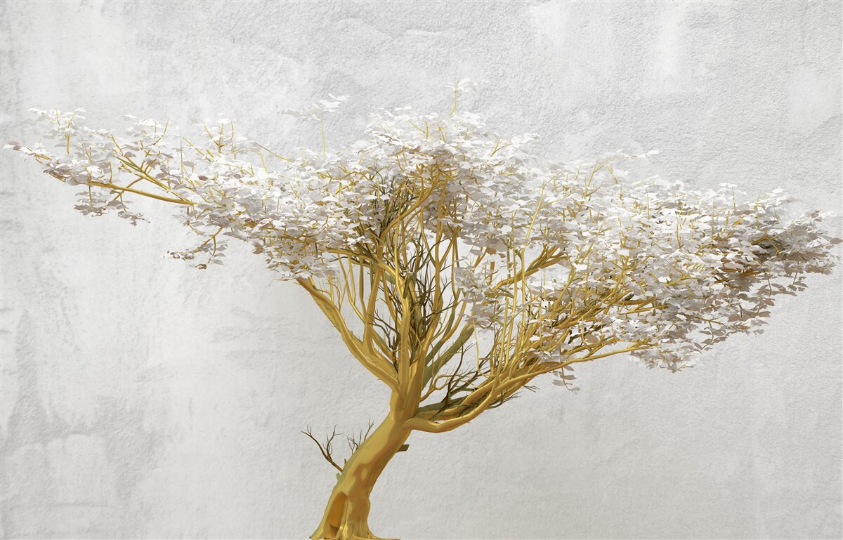 Papier peint un arbre fascinant en pleine floraison