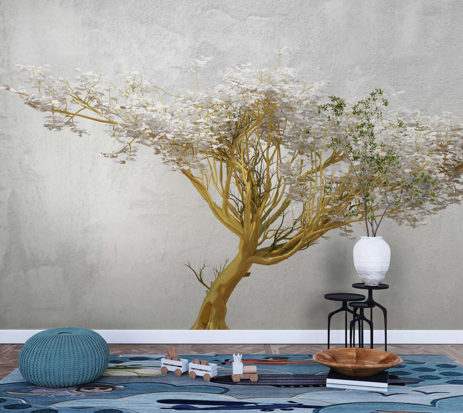 Papier peint un arbre fascinant en pleine floraison