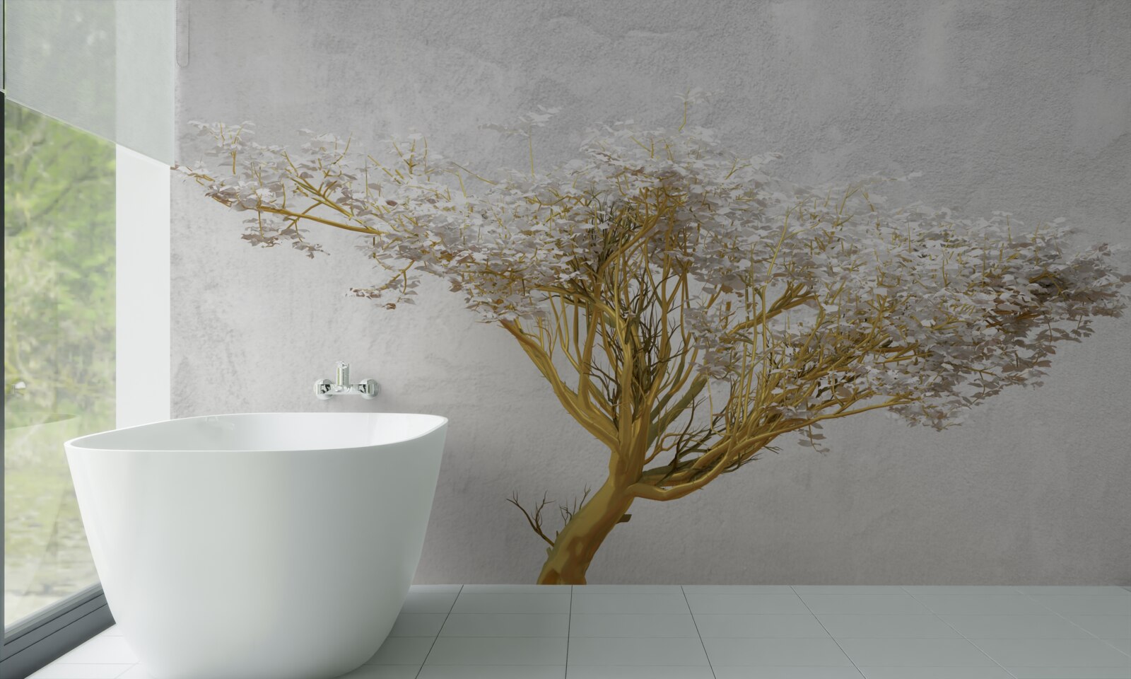 Papier peint un arbre fascinant en pleine floraison