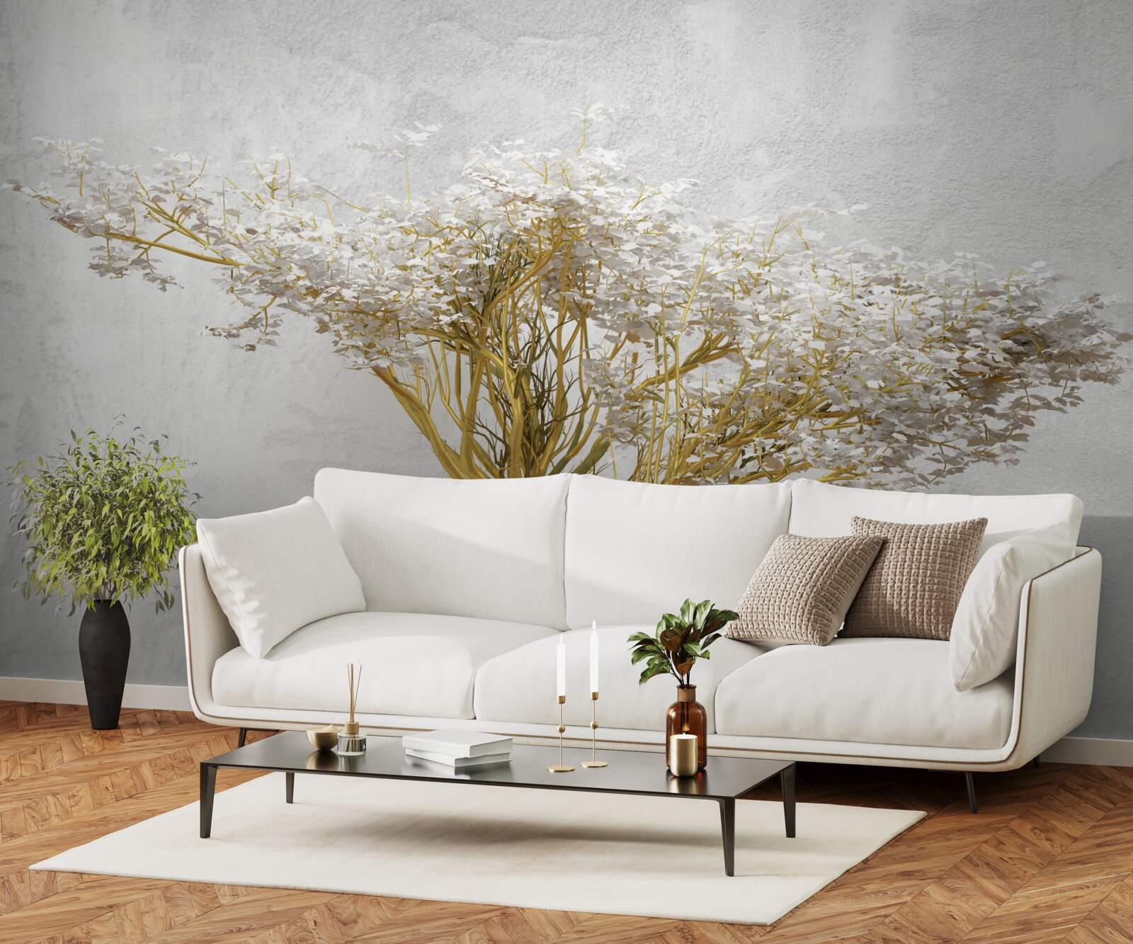 Papier peint un arbre fascinant en pleine floraison