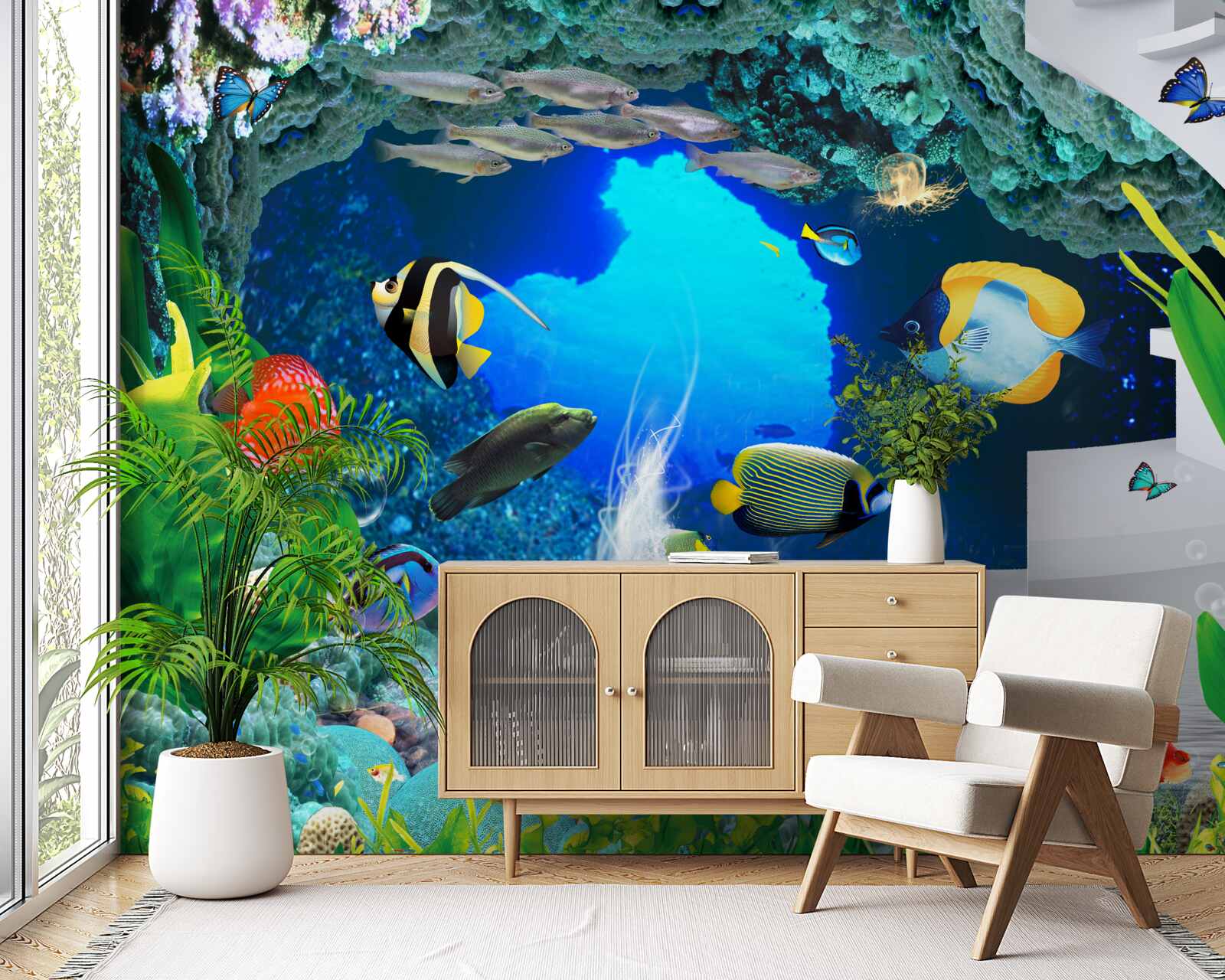 Papier peint les habitants des profondeurs sous-marines