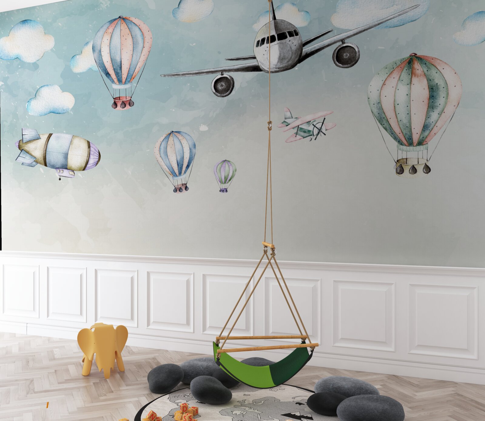 Papier peint les différents types de transport aérien