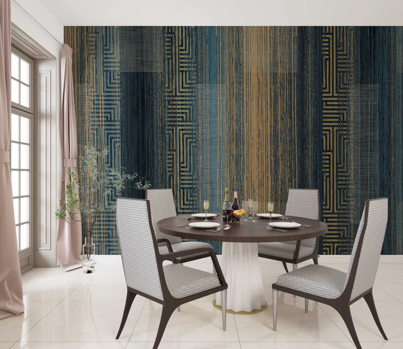 Papier peint les lignes verticales sombres qui ont perdu leur transparence