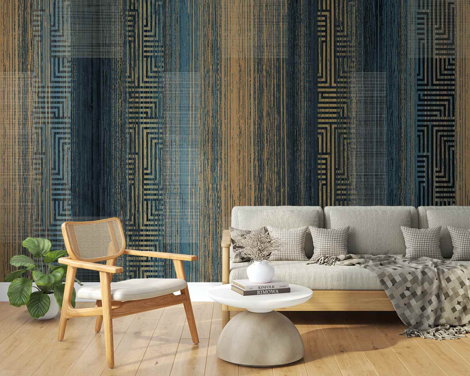 Papier peint les lignes verticales sombres qui ont perdu leur transparence