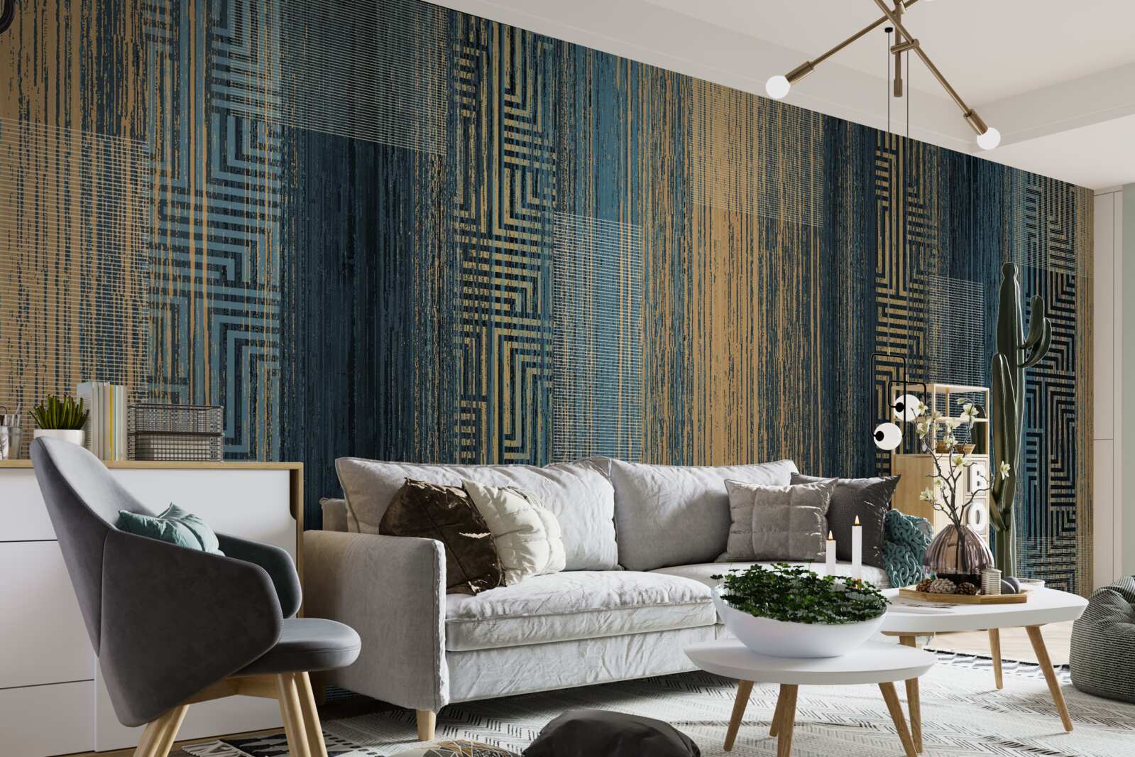 Papier peint les lignes verticales sombres qui ont perdu leur transparence