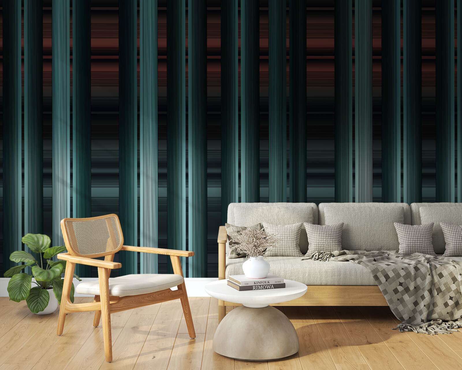 Papier peint bandes verticales de type vectoriel infini