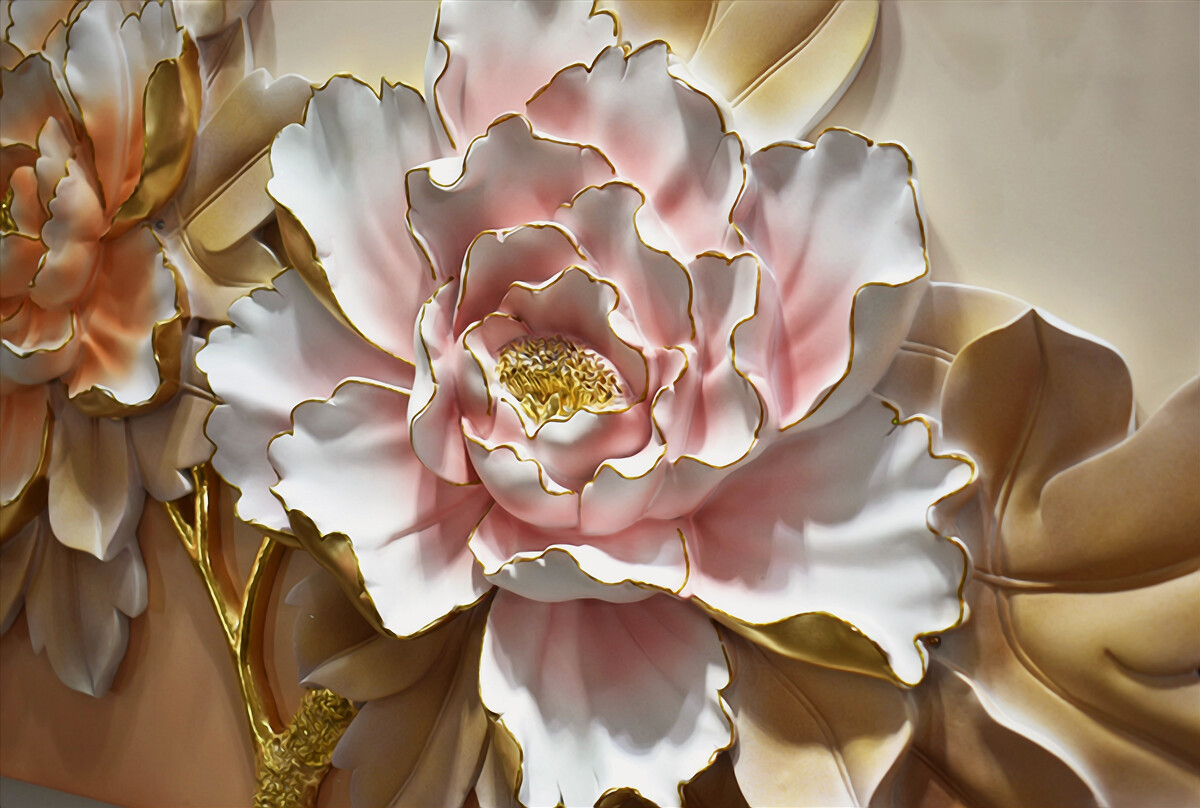 Papier peint le bourgeon de lotus s'est ouvert dans toute sa splendeur