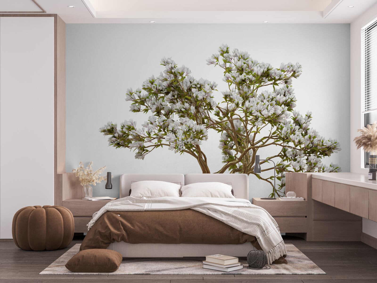 Papier peint un bonsaï solitaire est d'une beauté gracieuse