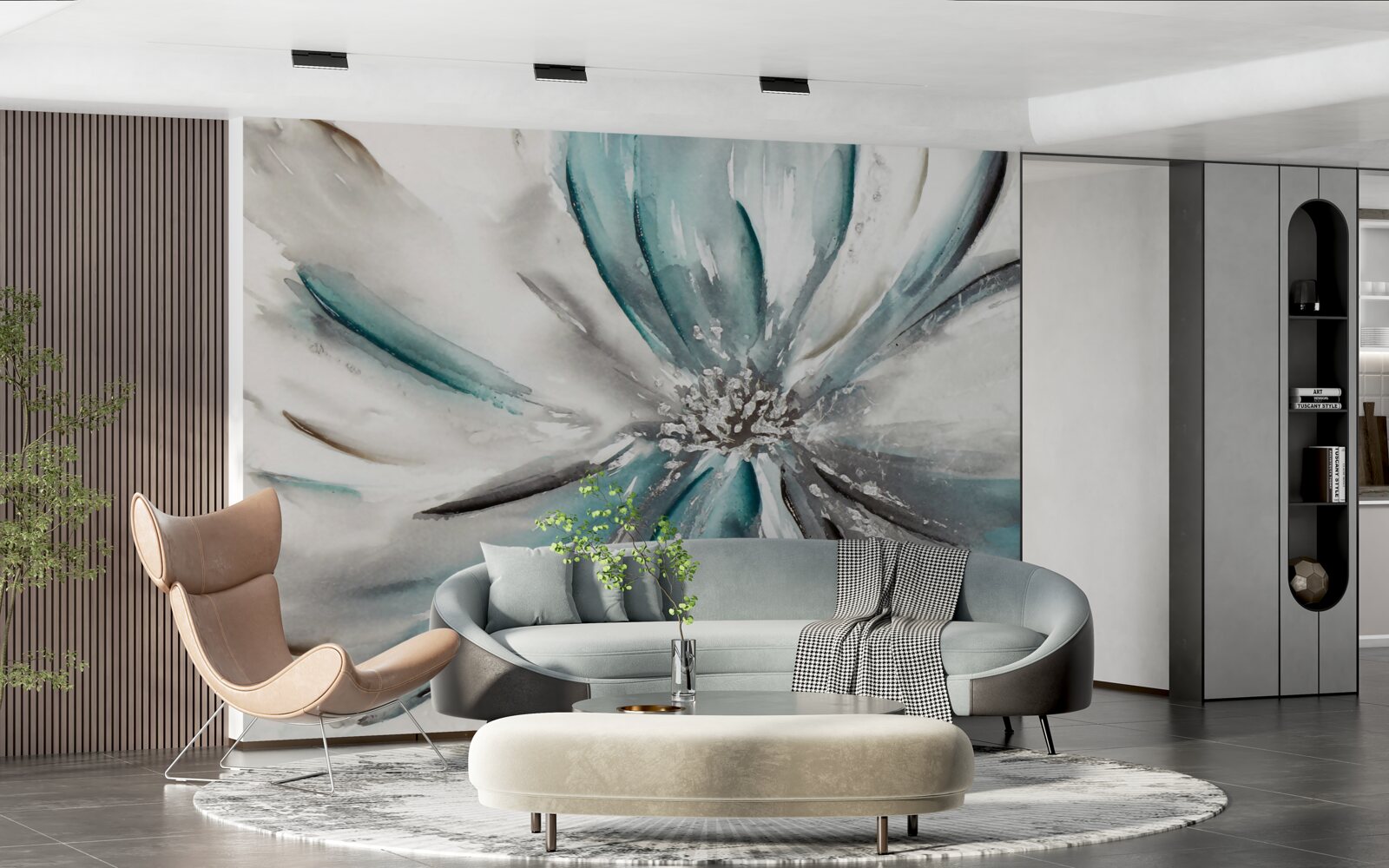 Papier peint pétales délicats d'un bourgeon ouvert