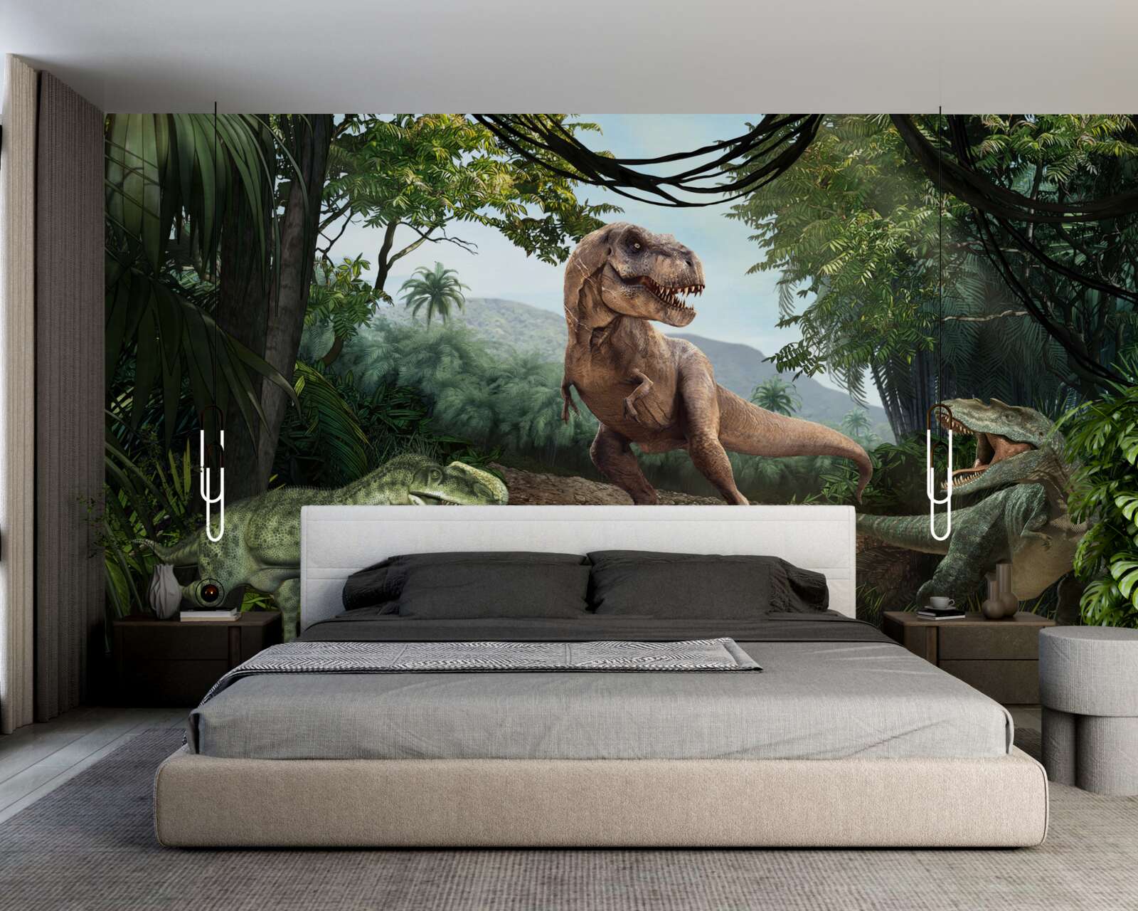 Papier peint la période des dinosaures sous les tropiques