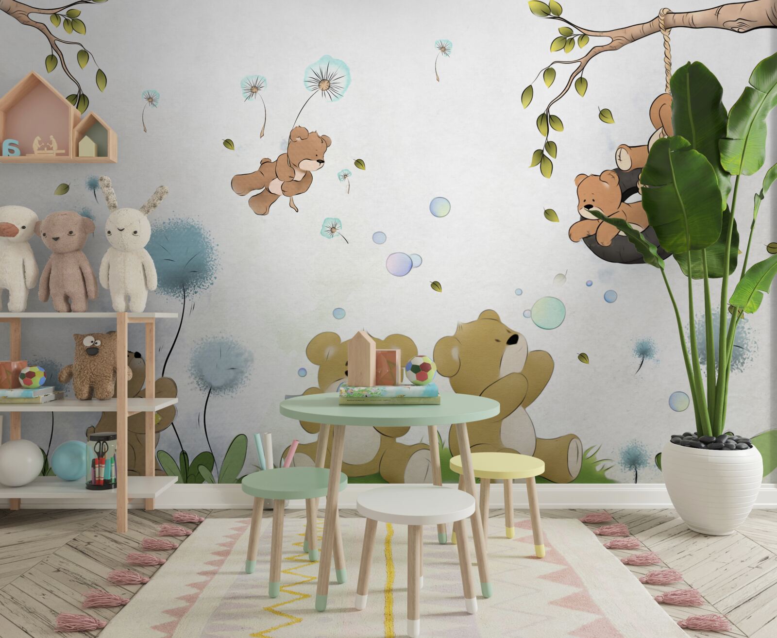 Papier peint jeux pour les tout-petits