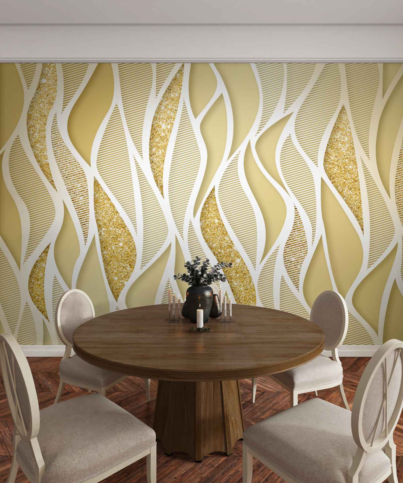 Papier peint résumé feuilles d'automne