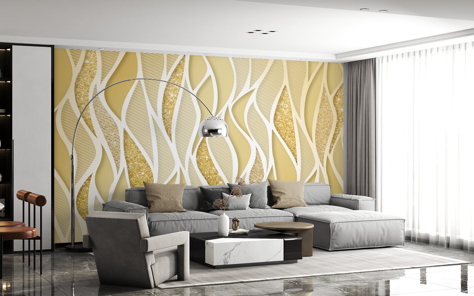 Papier peint résumé feuilles d'automne