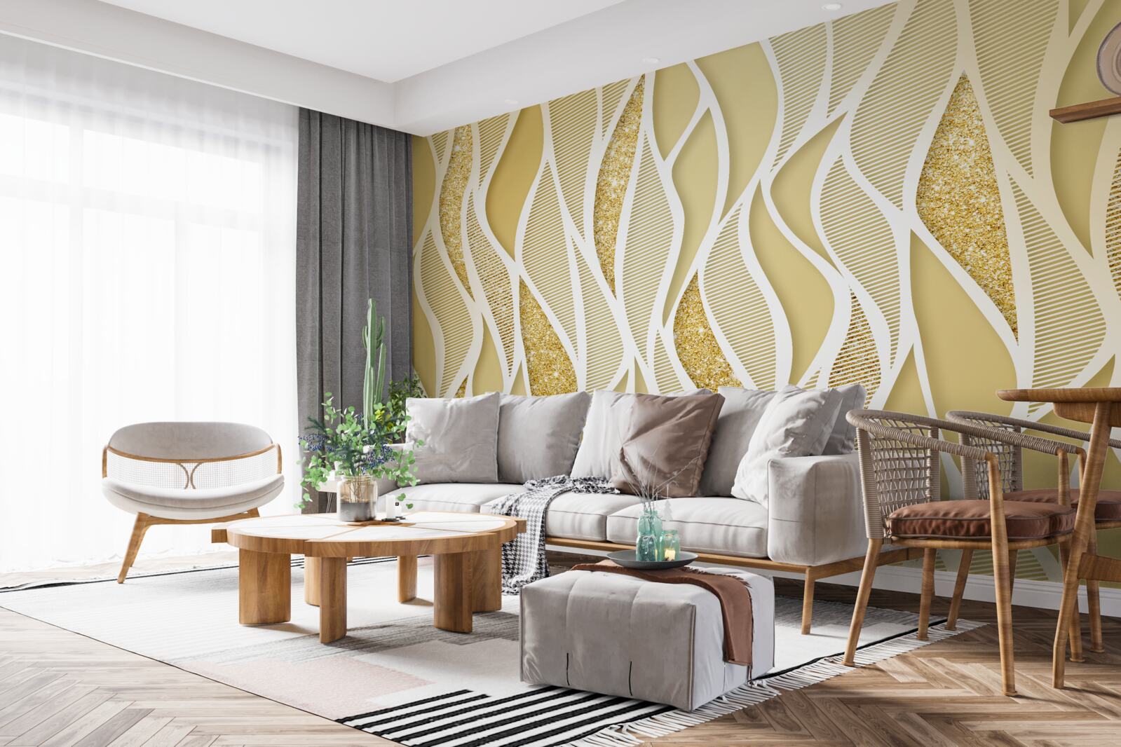 Papier peint résumé feuilles d'automne