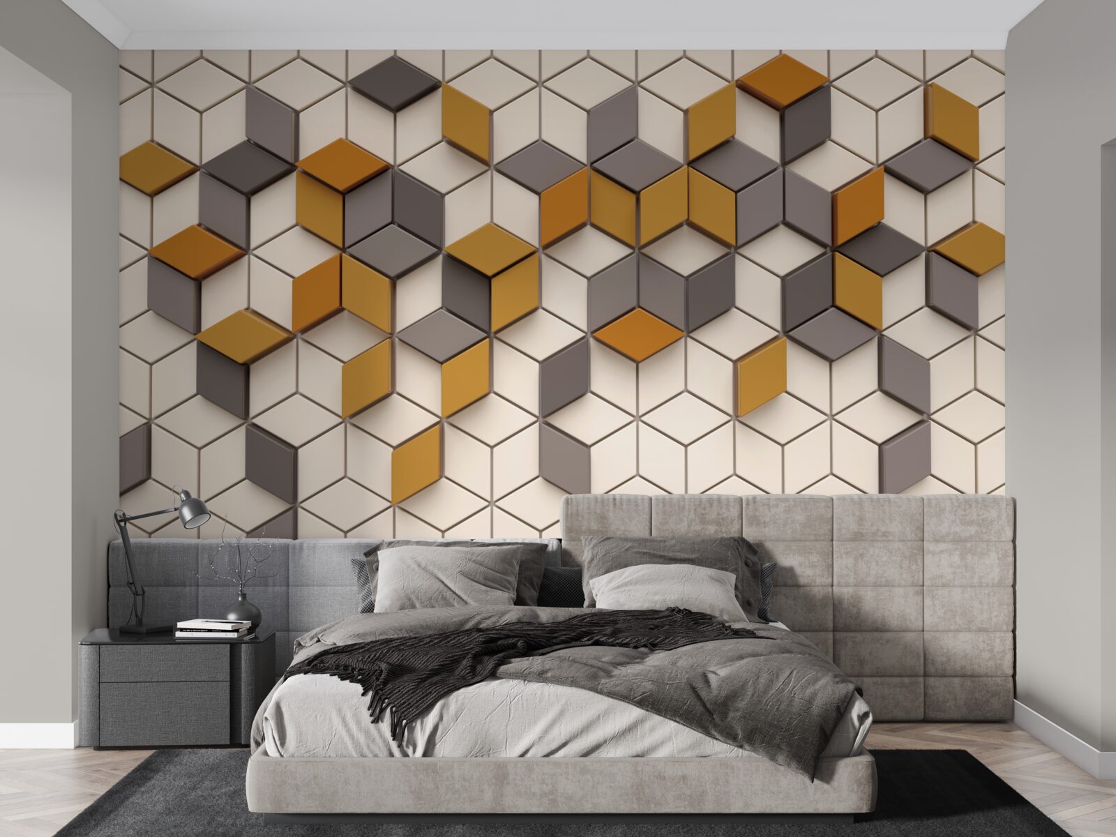 Papier peint blocs avec des bords différents