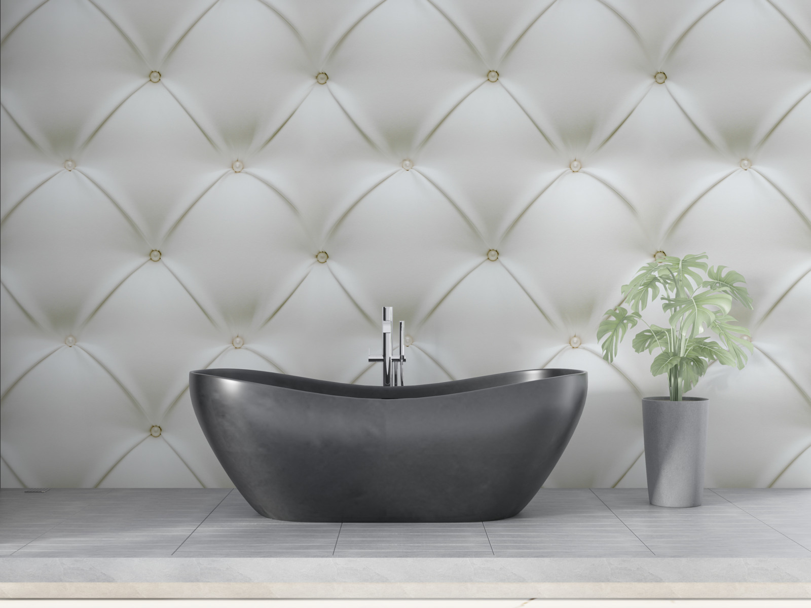 Papier peint Texture avec des perles dorées dans un design tridimensionnel