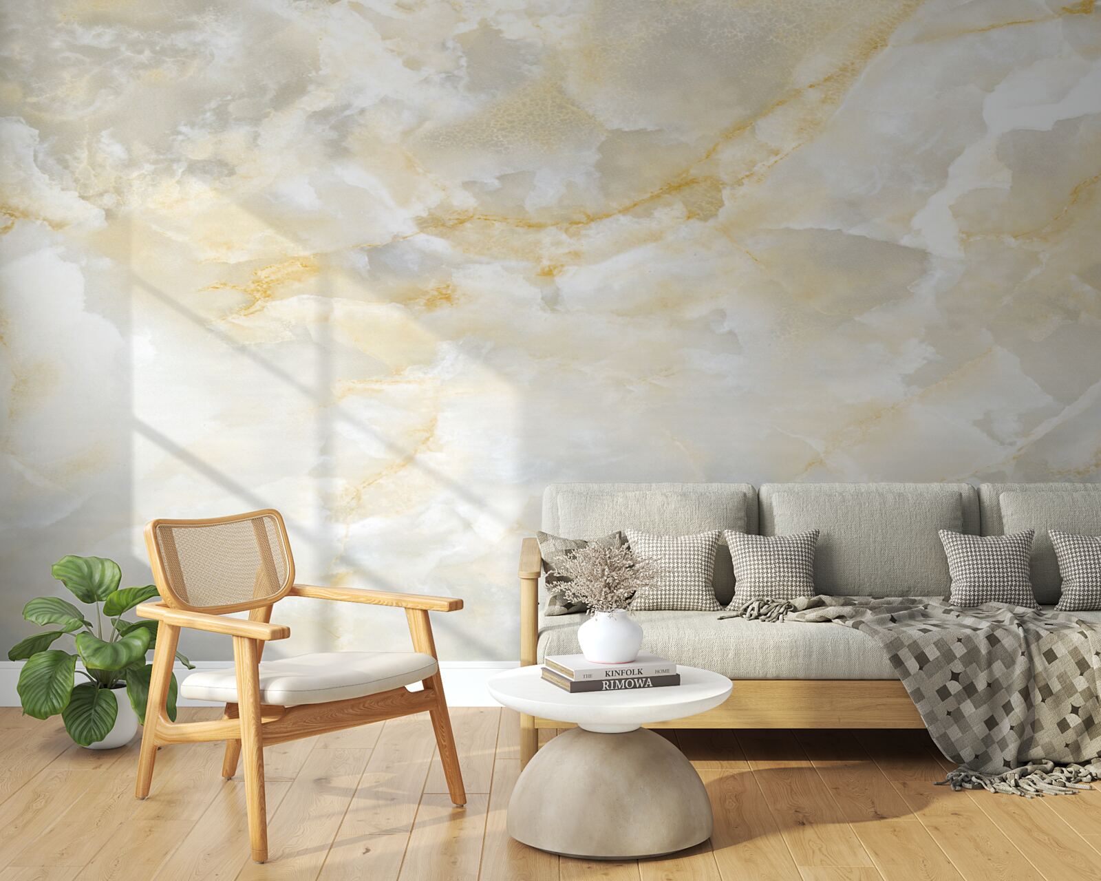 Papier peint des nuages remplis de pluie à l'aube de la lumière