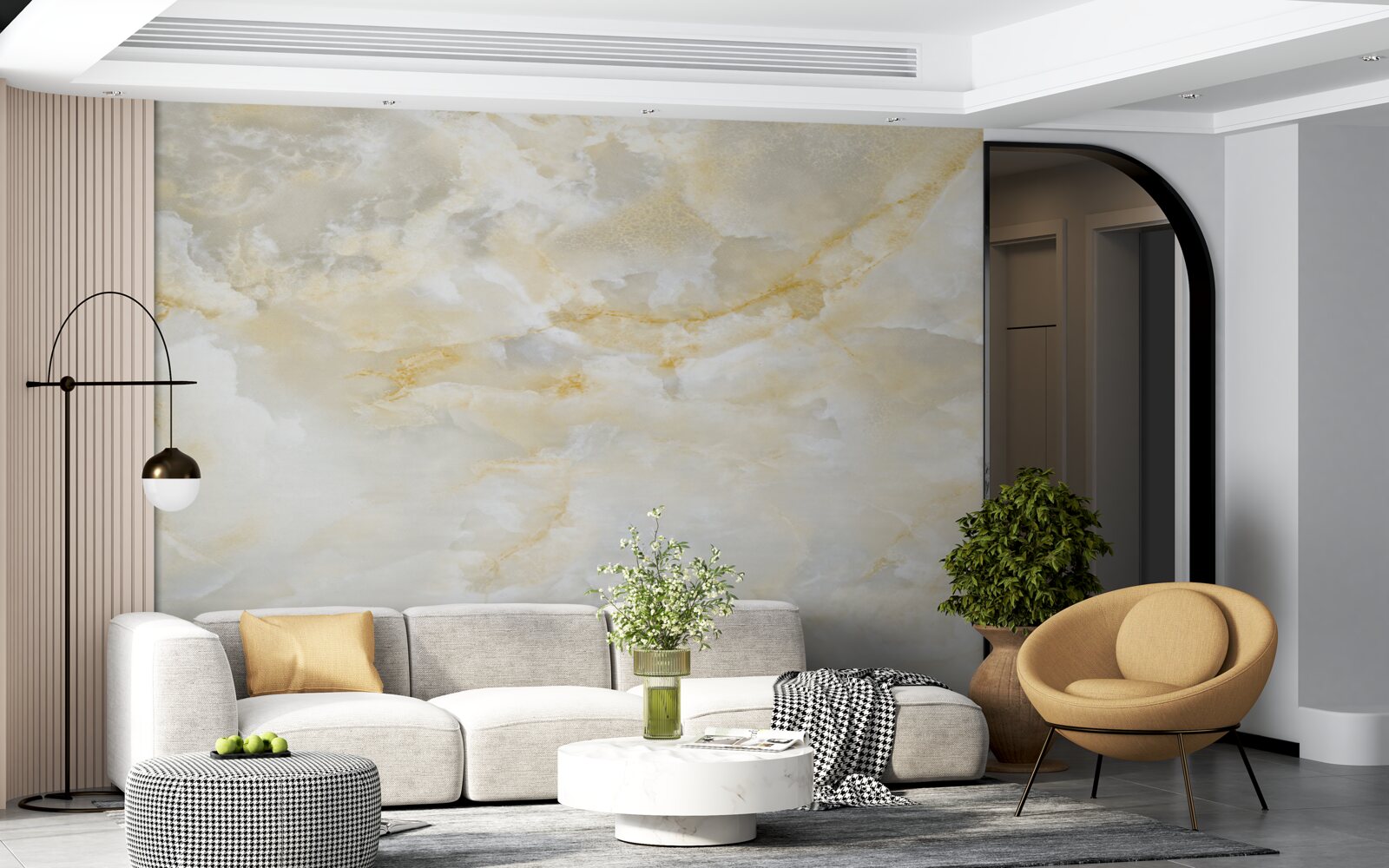 Papier peint des nuages remplis de pluie à l'aube de la lumière