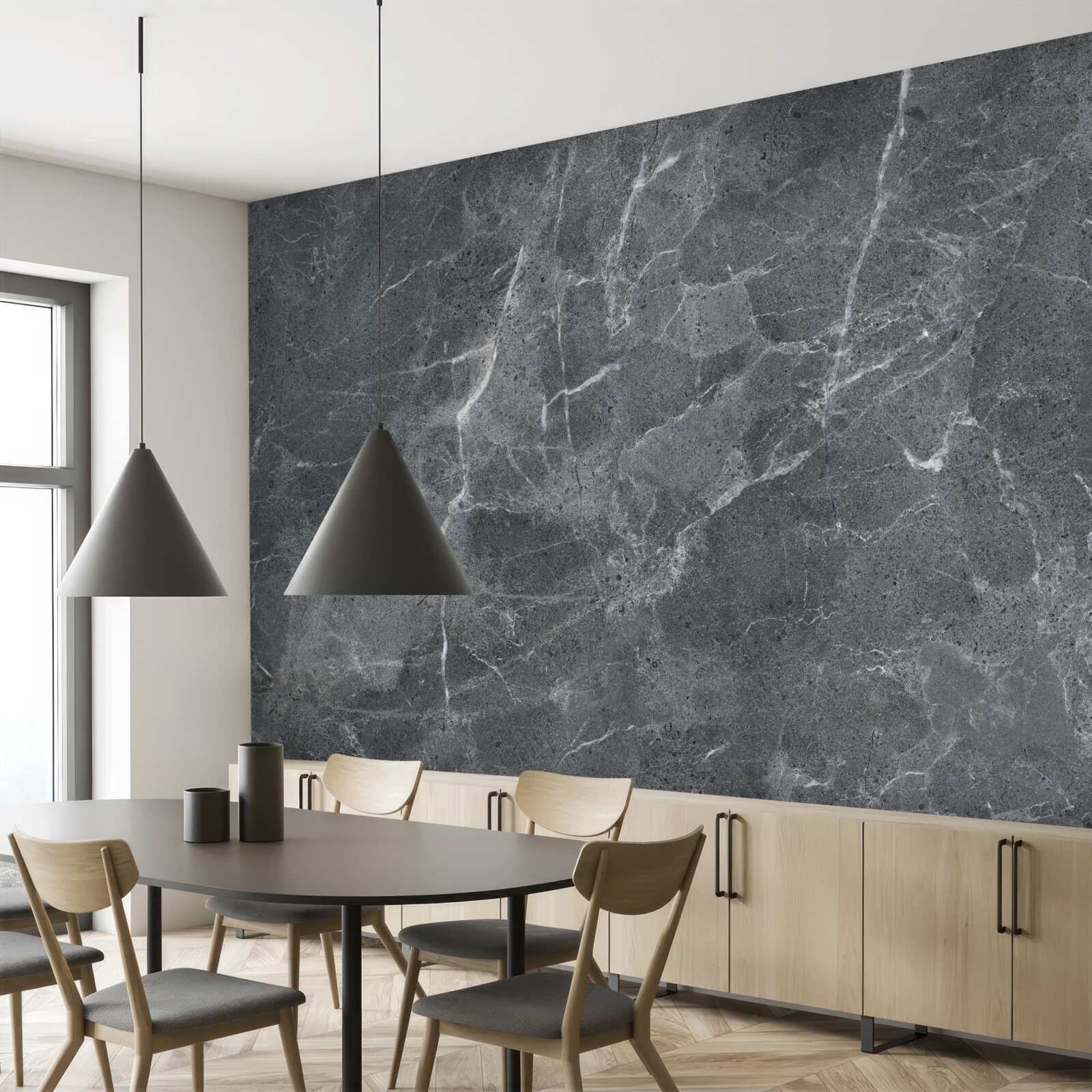 Papier peint des nuages gris pleins de pluie et d'obscurité