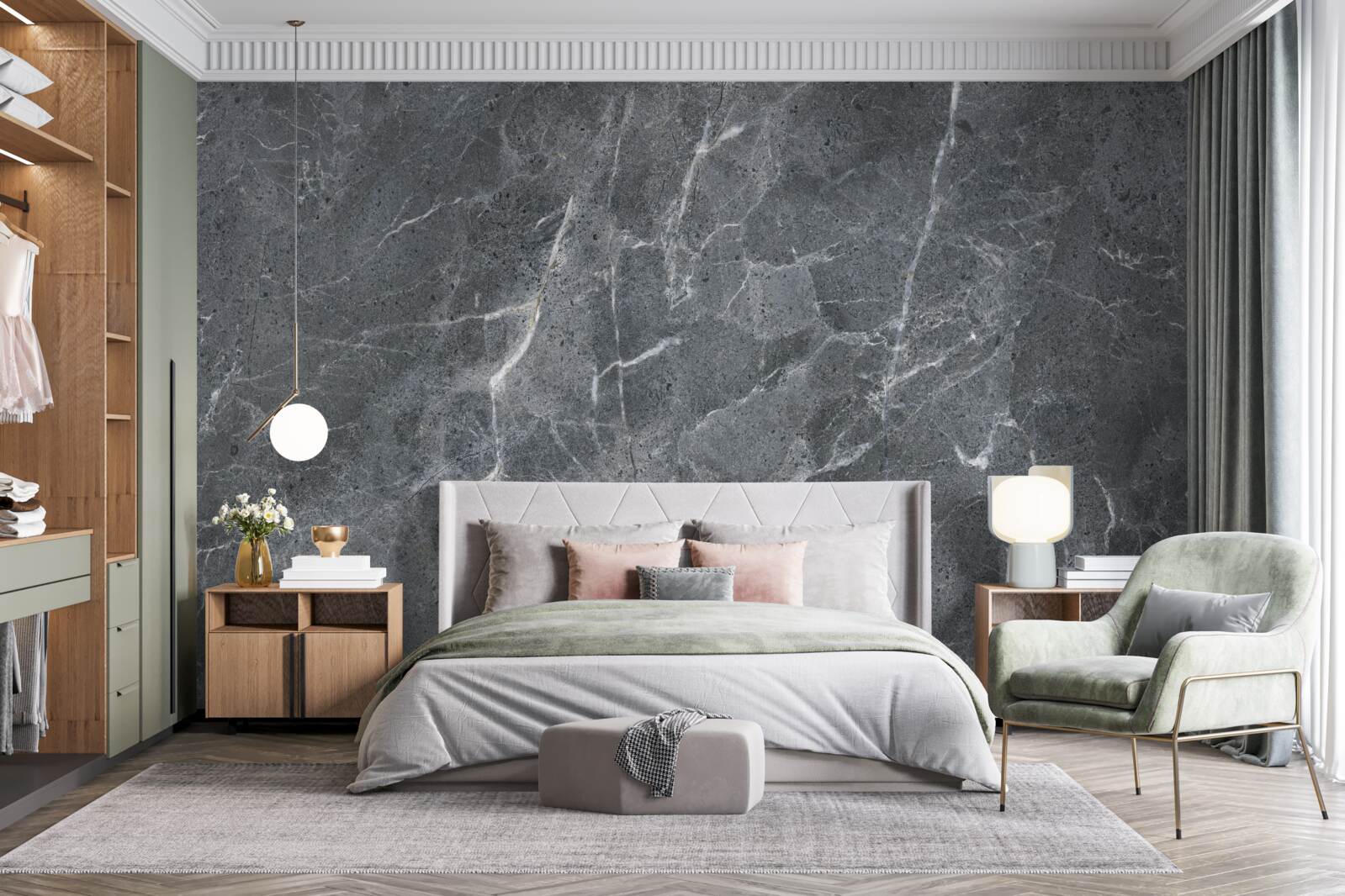 Papier peint des nuages gris pleins de pluie et d'obscurité