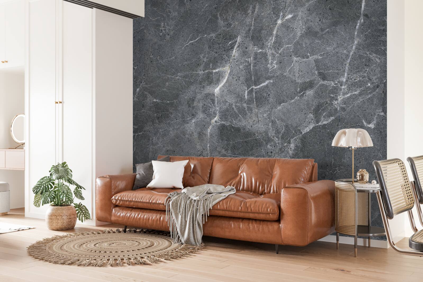 Papier peint des nuages gris pleins de pluie et d'obscurité