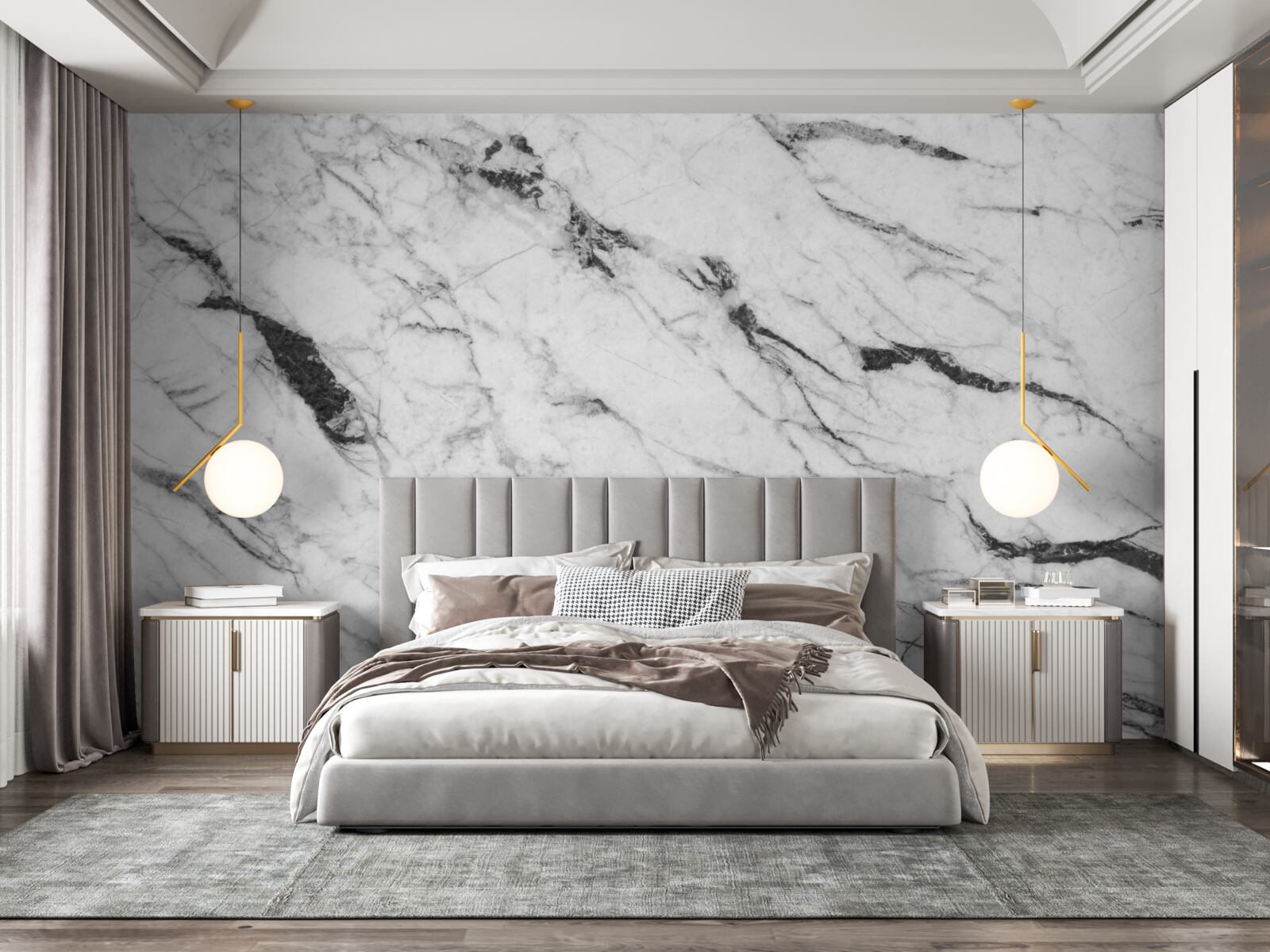 Papier peint combinaison de fumée blanche et bleue