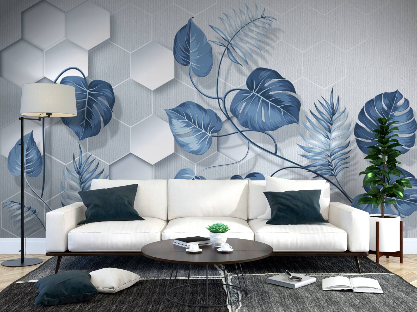 Papier peint monstera sur un fond non spécifié